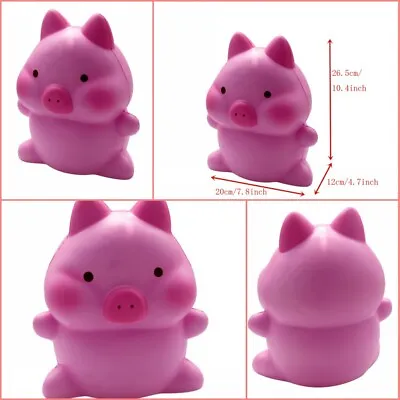 $44.56 • Buy Adorable Squishies Cute Jumbo Pig Slow Rising Cream Scented Stress Relief Toys 1