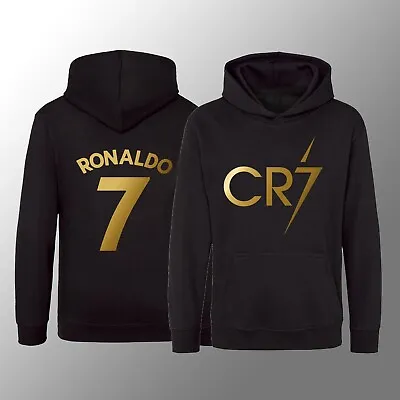 £13.99 • Buy CR7 HOODIE T Shirt Ronaldo #7 Soccer Gift Kids Print Football Cristiano Hoody Sw