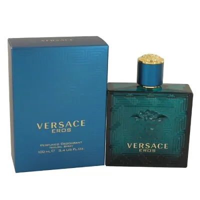 Versace Eros By Versace 3.4 Oz Perfumed Deodorant Spray For Men Brand New In Box • $45.44