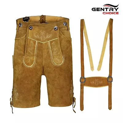 Leather Lederhosen Tillich Traditional Men German Lederhosen Oktoberfest Costume • $93.32