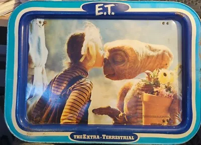 Vintage 1982 E.T. & Gertie Metal Rectangular TV Tray Collectors Piece  • $26.99