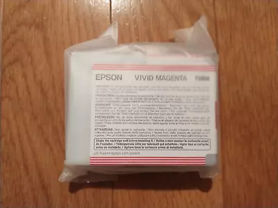 2015 Genuine Epson T580A Vivid Magenta Ink Cartridge Stylus Pro 3880 80ml Sealed • $40