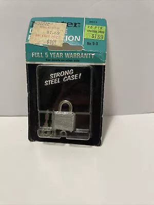 Vintage Master Laminated Mini Padlock #9-D For Luggage Jewelry Boxes Brief Cases • $13.95