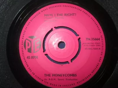 £12.78 • Buy The Honeycombs ‎– Have I The Right? Pye Records 7N.15664 UK Vinyl 7inch Single