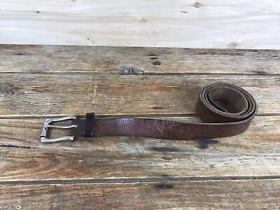 Vintage CANYON RIVER BLUES Brown Leather Belt Size 38 • $19.99