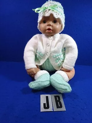 Hand Knitted Dolls Clothes Baby Annabell Chou Chou Similar 17 - 18   Doll (jb) • £5.99
