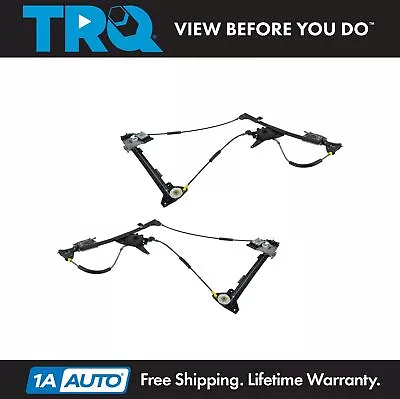 TRQ Power Window Regulator Pair Set Of 2 For 95-02 VW Cabrio Golf Convertible • $114.95