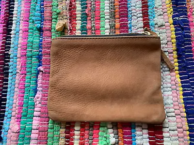 Clare V. Vivier Suede Zip Wallet Pouch Purse • $26