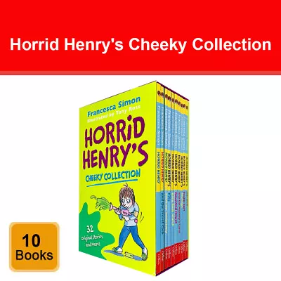 Horrid Henry's Cheeky Collection 10 Books Box Set By Francesca Simon | RRP£48.90 • £16.70