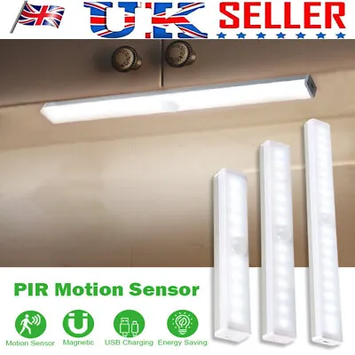 Wireless Battery Powered PIR Motion Sensor Wall Wardrob LED Night Light Lamp UK • £6.99