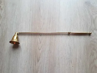 £10 • Buy Vintage Large Brass Candle Snuffer With Swivel Bell