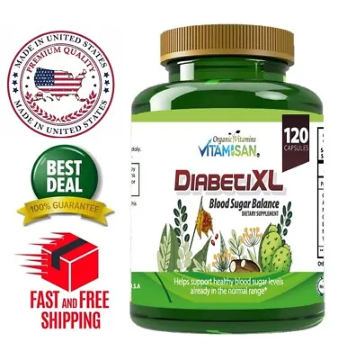 BALANCE SUGAR FOR HEALTHY Blood Sugar 100 Caps DIABETIC XL 120 CAPS • $14.99