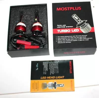 MOSTPLUS TURBO Led Headlight Kit 7600LM 60W H1 H3 H7 H8 H9 H10 H11 9005 9006 • $25