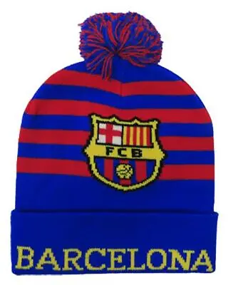 New Barcelona Football Club Mens Size OSF Blue Hat Beanie • $6.71