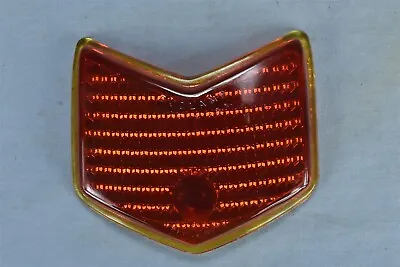 Vintage 1940 FORD COUPE GLASS TAILLIGHT LENS DUO LAMP SIMSONITE RED AMBER #05148 • $10