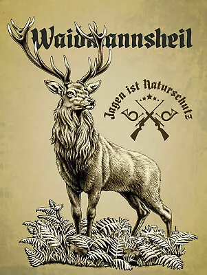 £6.75 • Buy Stag Shooting Metal Signs Retro Pub Bar Vintage Wall Poster Beer Sign Shed &