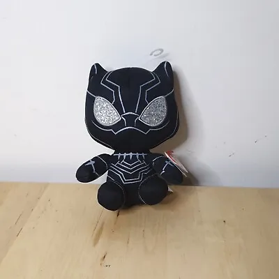 TY Beanie Babies Marvel Comics MCU Black Panther 6  Plush Toy BNWT • £3.99