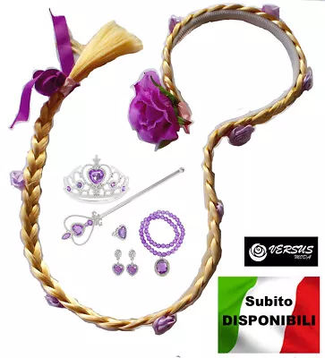 Rapunzel Braid Carnival Cosplay Tangled Accessories Braid Wig Rpztrc PCSACS2 • £28.22