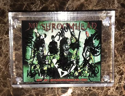 MUSHROOMHEAD Band Autographed 4x3 Official Color Photo Cased Authentic Signed • $199.99