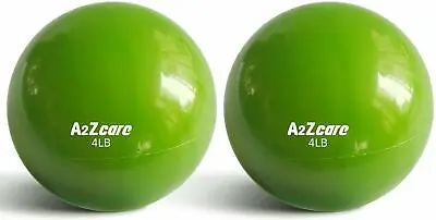 A2ZCare Toning Ball/Soft Weighted Mini Medicine Ball | 4 Lbs - Pair • $33.26