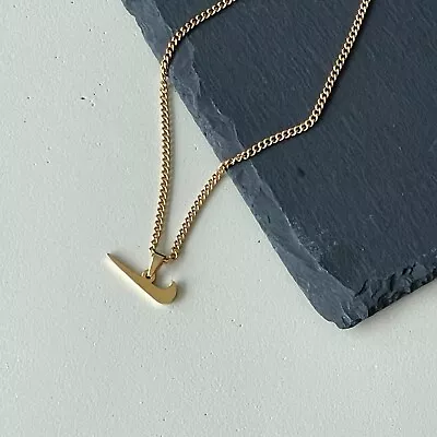 Nike Inspired Logo Pendant Necklace - Swoosh Nike Necklace - Gold • $19