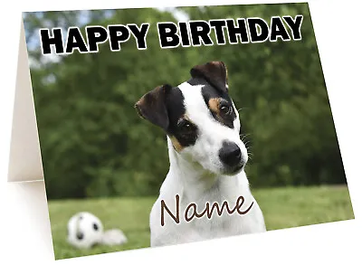 Personalised Jack Russell Birthday Card - ANY RELATIVE FAMILY FRIEND NAME • £3.75