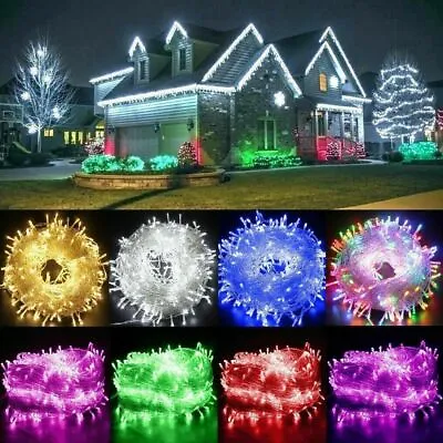 Christmas Fairy Lights Indoor Outdoor String Waterproof Xmas Tree Party • £24.99