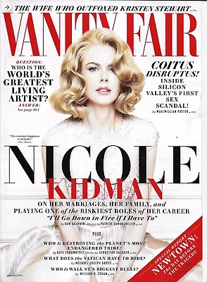 Vanity Fair Magazine Nicole Kidman Greatest Artist Silicon Valley Sex Scandal • $13.45