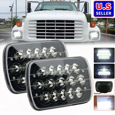 Pair 150W 7x6  Led Headlights Hi/Lo Fits For GMC TopKick C6500 C5500 C4500 Truck • $32.99