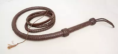 Genuine Cow Leather Bullwhip 4810 Feet Long Handmade Black Brown Stock Whips • $45.04