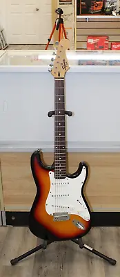$249.99 • Buy 1990's MIK Squier Stratocaster SSS 3 Tone Burst Made In Korea Bad Input AS IS