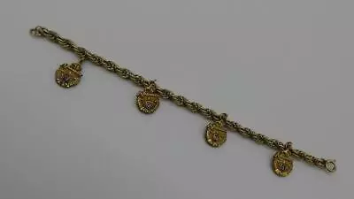 Vintage Magnavox Service Award Bracelet 5 10 15 20 Year Charms Rare L@@K! • $39