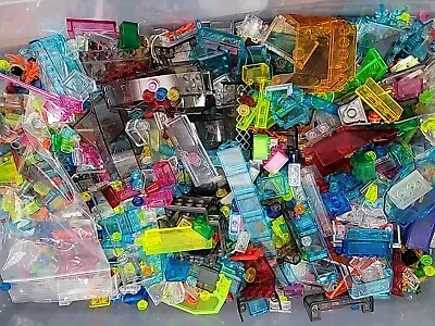 LEGO Bulk Lot 1/2 Pound Lb/500pc TRANSLUCENT Assortment  • $15.95