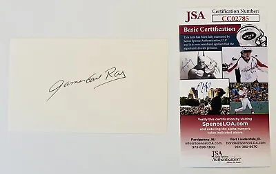 James Earl Ray Signed Autographed 3x5 Card JSA Certified Martin Luther King • $289.95