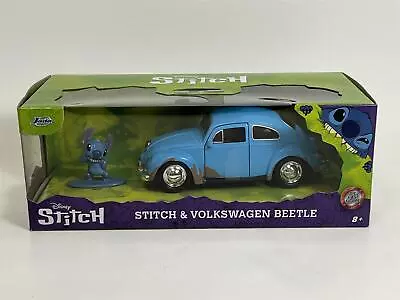 £18.99 • Buy Stitch And Volkswagen Beetle 1:32 Scale Jada 253073001