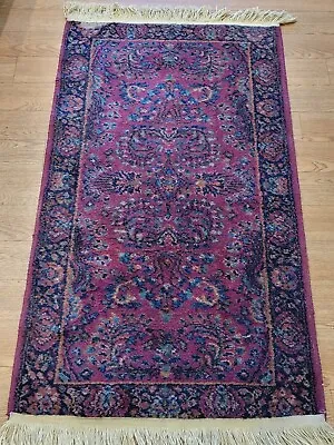 Vintage Karastan Antique Wool Rug Pattern Sarouk 755 ~ 2'2  In X 4' • $75