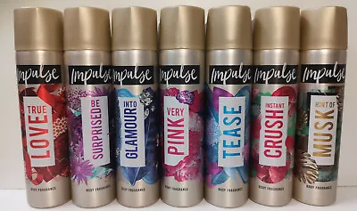X 6 Impulse Body Fragrance 75ml Spray Deodorant • £19.99