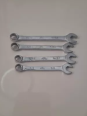 Mac Tools 4 Pc. Sae Small Wrench Set 1/4-11/32 USA Made • $34.99