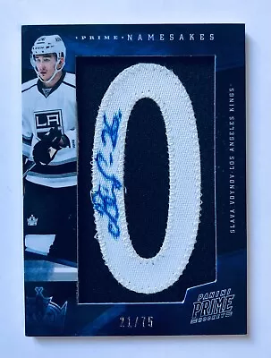 Slava Voynov 2011-12 Panini Prime Namesakes Letter Patches Signatures #67 #/75 • $31.98