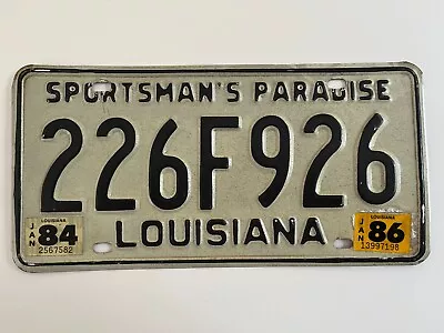 1984 1986 Louisiana License Plate All Original • $22.99