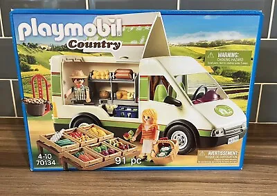 PLAYMOBIL Country 70134 Mobile Farm Market For Children Ages 4+ BRAND NEW • £32.99