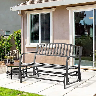 Patio Garden Glider 2 Person Outdoor Porch Gliding Chair Yard Furniture • $134.99