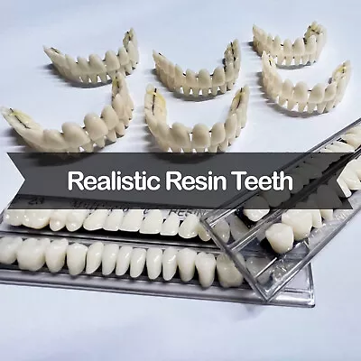 $25 • Buy DIY Dentures - Preformed Resin Teeth (upper And Lower)