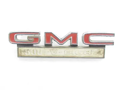1967-72 GMC Pickup Truck 1500 V-EIGHT FENDER EMBLEM #646067 OEM Badge • $25