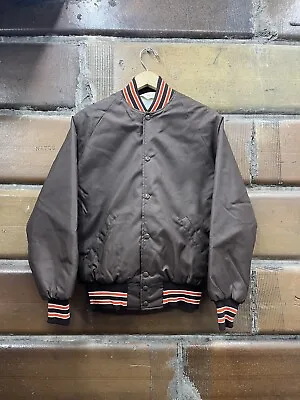 Vintage Gem Sportswear Satin Jacket Youth XL Made In The USA Cleveland Browns • $29.99