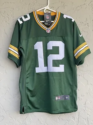 Nike On Field NFL Green Bay Packers #12 Aaron Rodgers Jersey Mens Size Medium/40 • $59.95