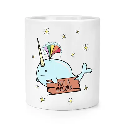$52.65 • Buy Narwhal Not A Unicorn Makeup Brush Pencil Pot - Funny
