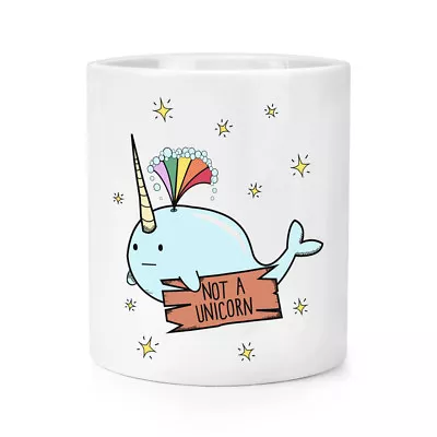 $52.65 • Buy Narwhal Not A Unicorn Makeup Brush Pencil Pot - Funny