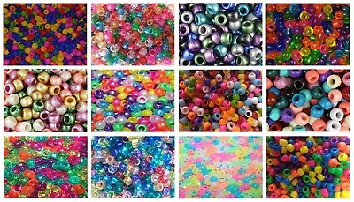 SALE 🌟 3 For 2 🌟 100 Pony Beads Mixed 9x6mm Barrel Shape For Jewellery Making • £1.49