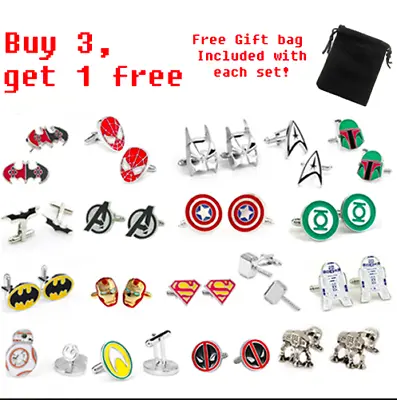 £3.75 • Buy Super Hero Cufflinks - Great Quality